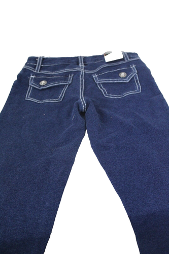 Liquid Gold Girl Jeans Look Pants Stretch Size 6X Dark Wash 22 x 21" NWT - Picture 3 of 3