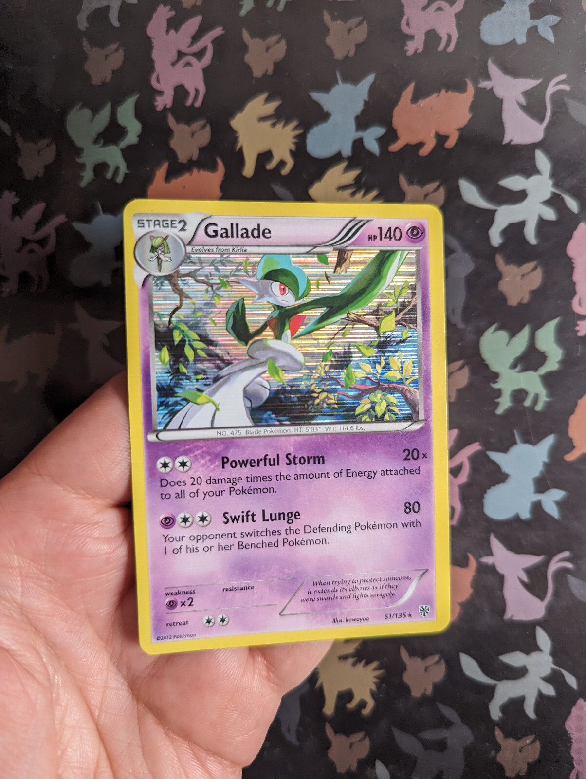 Gallade 61/135 Holo Rare Plasma Storm Pokemon Card Near Mint/Excellent