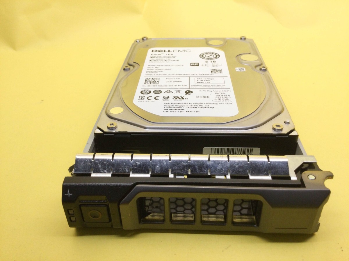 0N660 DELL 8TB 7.2K SAS 12Gb/s 3.5'' 512e HDD 00N660 ST8000NM014A