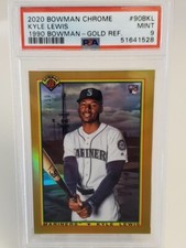2020 Bowman Chrome Gold 22/50 Refractor Kyle Lewis RC Rookie PSA 9 MINT