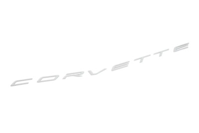 2023-2025 Corvette c8 z06/E-Ray Rear Emblem in Arctic White GM OEM