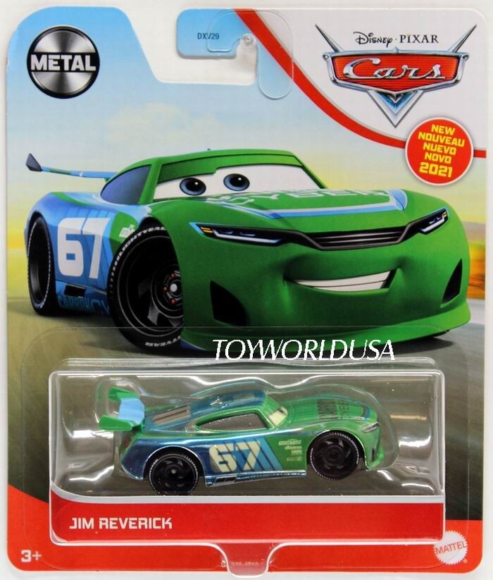 2021 Disney Pixar Cars METAL Series Jim Reverick Carbon Cyber #67 GRR66
