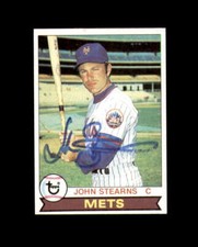 John Stearns Signed Original 1979 Topps New York Mets Autograph