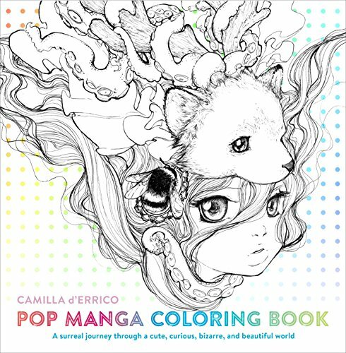 Pop Manga Coloring Book: A Surreal Journey by Camilla D'Errico (PB 2016) - Image 4