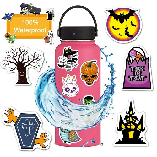 50PC Halloween Cartoon Stickers Vinyl Skateboard Luggage Laptop Decals Dope 2021 - Picture 2 of 2
