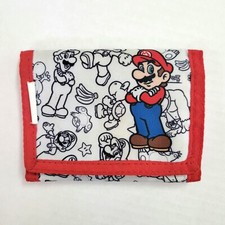 NINTENDO SUPER MARIO TRIFOLD CANVAS WALLET ; TARGET 202090387