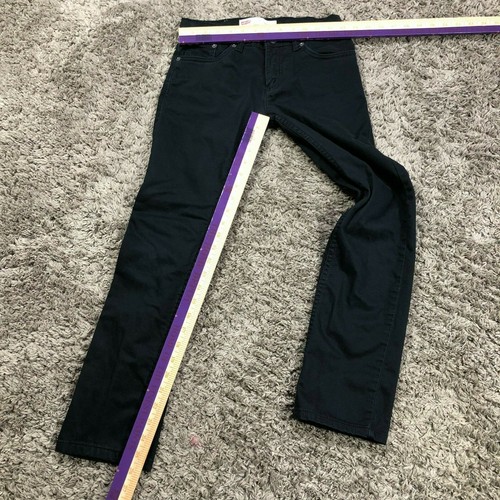 Levi 511 Size 12 Reg 26x26 Black SLIM Fit Pants Juniors With Adjustable Waist E4 - Picture 10 of 12