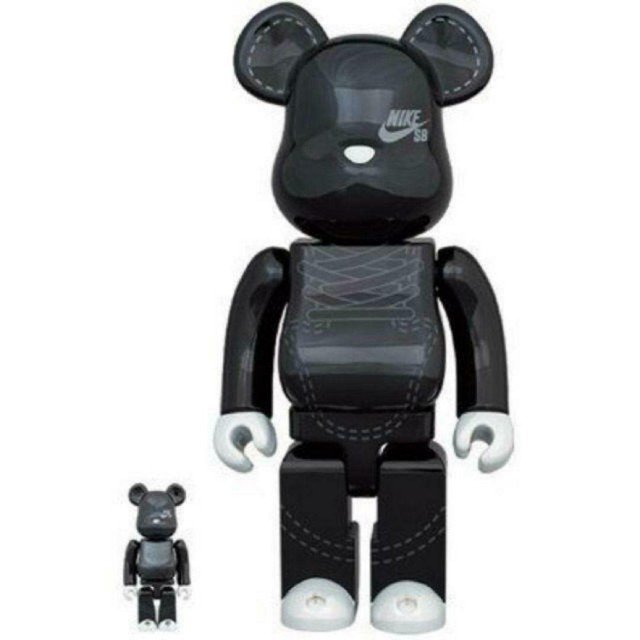 BE@RBRICK NIKE SB 2020 BLACK 100ï¼ & 400ï¼ set Medicom toy bearbrick figure | eBay