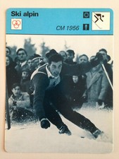 CARTE EDITIONS RENCONTRE 1978 / SKI ALPIN - CM 1956 TONI SAILER CHAMPION