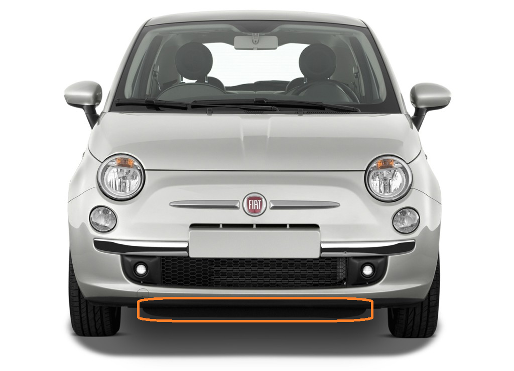 NEW GENUINE FIAT 500 500C 20072015 FRONT BUMPER LEFT RIGHT CHROM