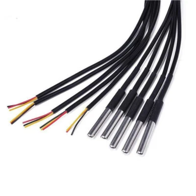 UNKNOWN 10x Temperaturfühler DS18B20 Digital Thermosensor Temperatur-sensor Wasserdicht