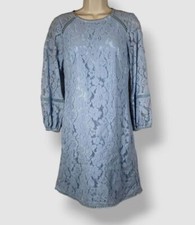 Vince Camuto Women's Blue Lace Shift Dress Size 4