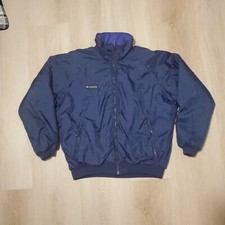 VTG Columbia Sportswear Puffer Jacket Reversible Black Sz Medium