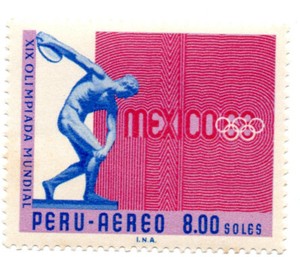 Mexico 68, The 19th Olympic Games, S/.8.00, Perú 1968, accept offers