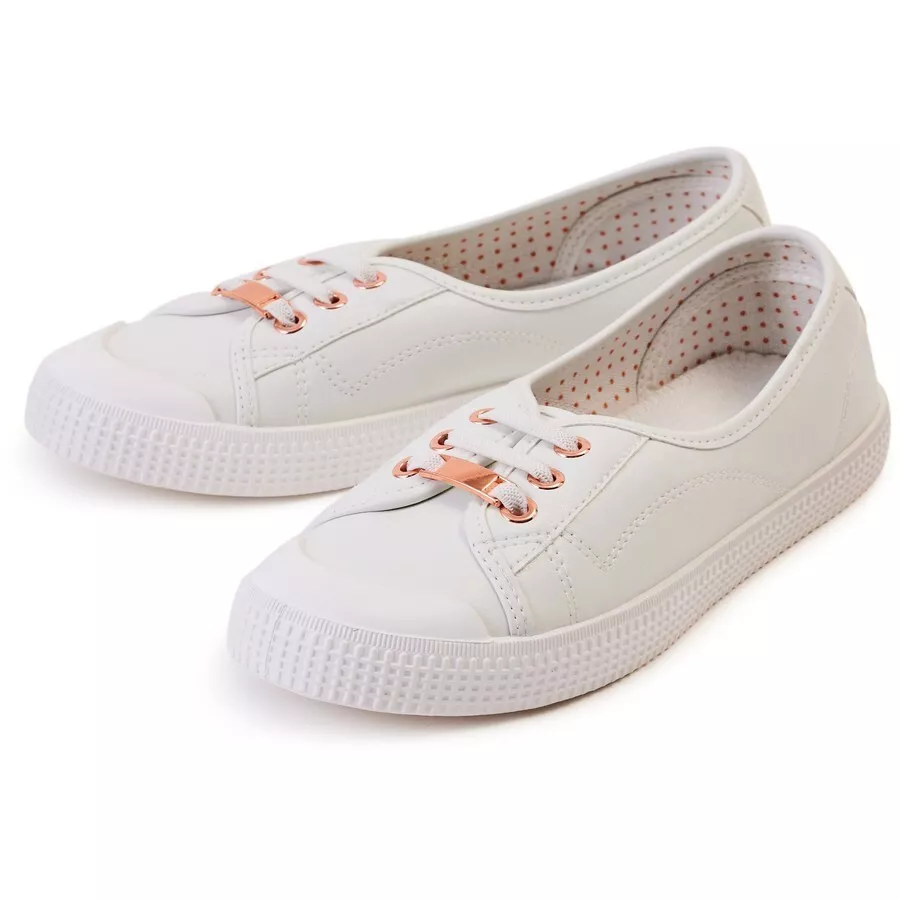New look white shop canvas shoes