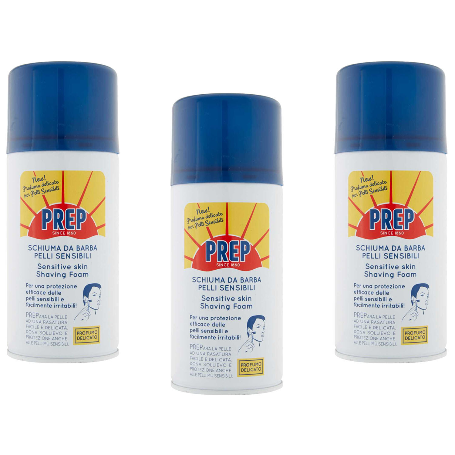 Prep Schiuma Da Barba Per Pelli Sensibili 300Ml - Immagine 2