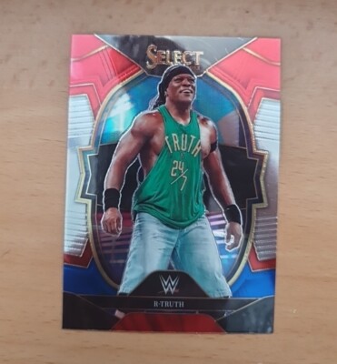 WWE Panini Select 2023 R-TRUTH / Wrestling Karte Red White & Blue Prizm Card 40