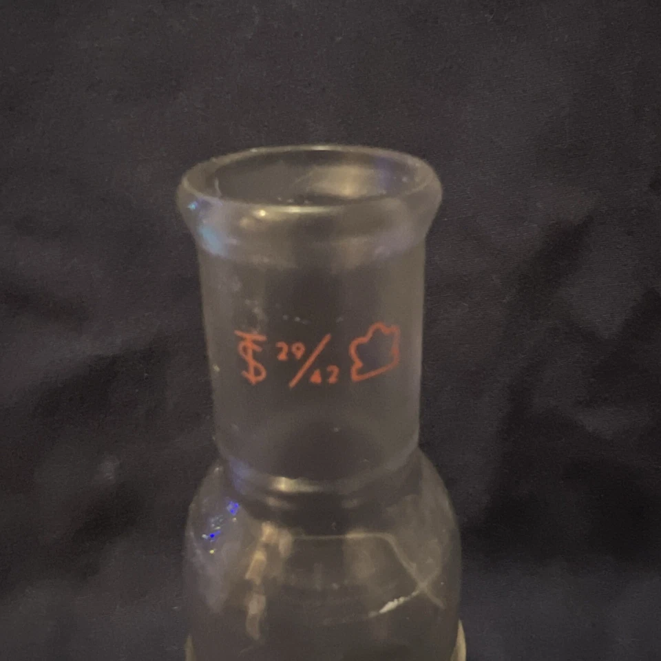 Kontes Glass Adapter 24/42 Outer (Top); 55/50 Inner (Lower) MADE IN USA - Image 2 of 3