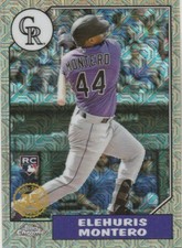 2022 TOPPS UPDATE SILVER PACK ELEHURIS MONTERO ROCKIES RC 1987 RETRO CHROME MOJO