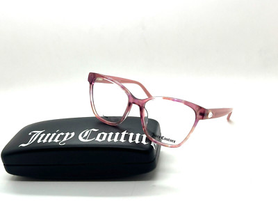 NEW JUICY COUTUR EYEGLASSES JU 215 2TM PINK HAVANA CAT EYE SQUARE 52-16-140MM