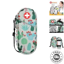 Insulated EpiPen and Asthma Inhaler Organizer - Compact Travel Bag Essentials