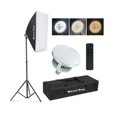   Upgrade LED  MOUNTDOG Softbox Lighting Kit, Photography Studio Light with 19...