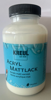 Hobby Line Acryl Glanzlack, Seidenglanzlack, Mattlack Acrylbasis Speichelecht