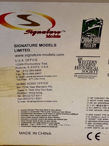 Signature Models 1937 Cord 812 Supercharged Red 1:32 Scale Diecast NIB - Picture 7 of 7