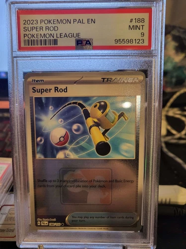 Pokemon TCG Super Rod 188/193 Paldea Evolved League Promo PSA 9