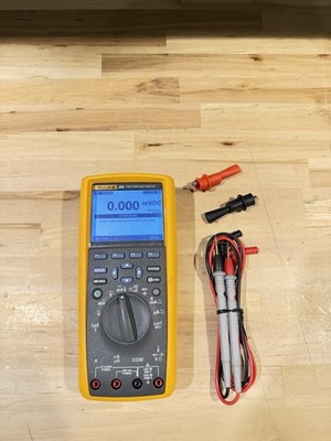 FLUKE 289 TRUE RMS ELECTRONIC LOGGING DIGITAL MULTIMETER W/ LEADS & CLIPS