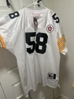 Jack Lambert Autographed Jersey White #58 Pittsburgh Steelers Football Original
