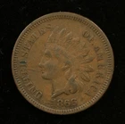 1866 Indian Head Cent 1C VF Very Fine Raw (#SLC00449)