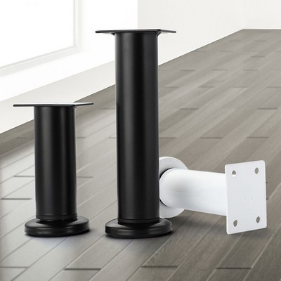 4 Pcs Steel Adjustable Cabinet Feet Furniture Support Legs Height 8/12/18/25cm
