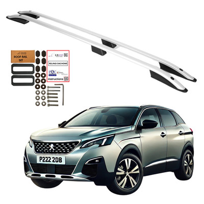 Dachreling für Peugeot 3008 SUV 2009 2016   Dachgepäckträger 2 Stück Alu