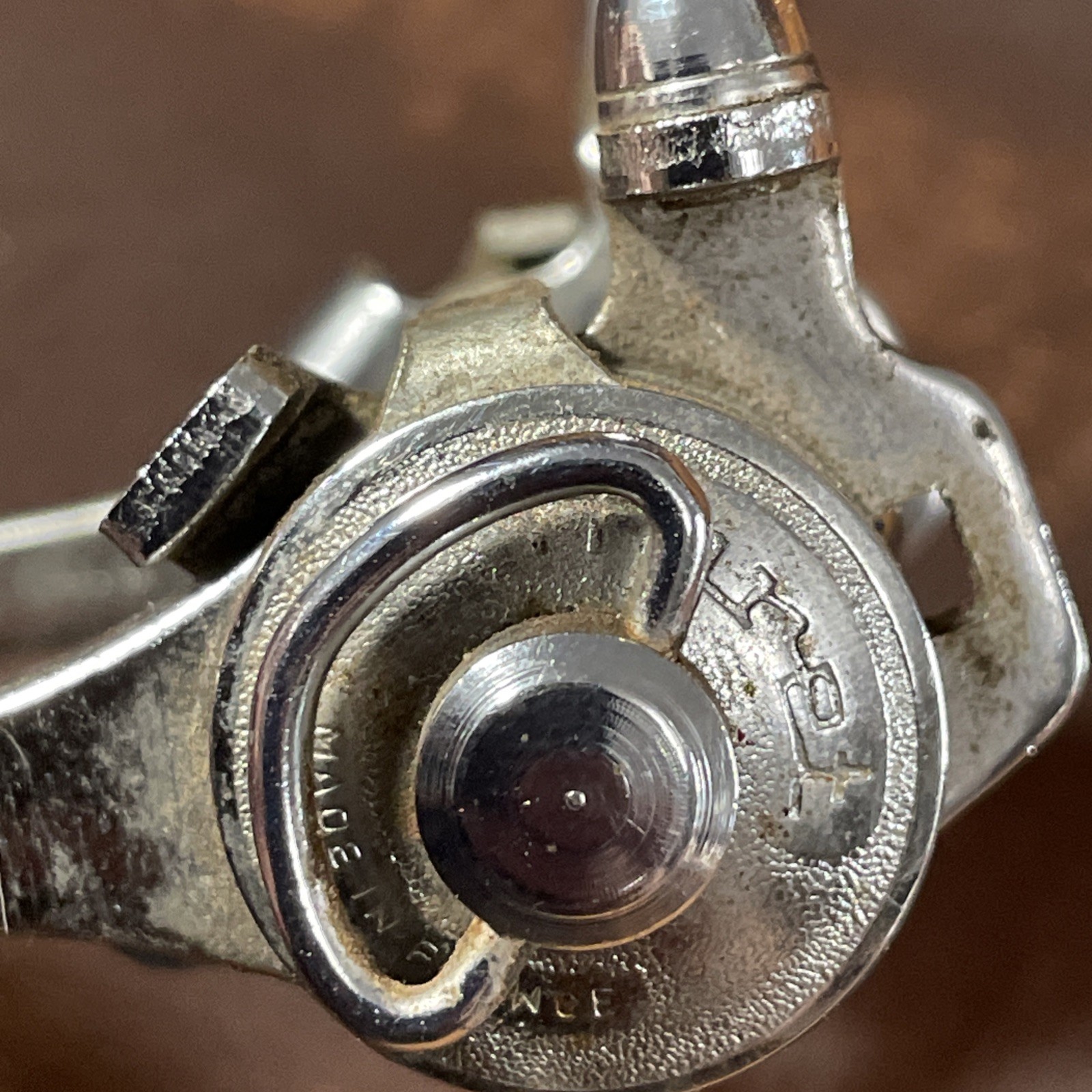 Vintage Huret Shift Lever Set Shifter Stem Mount Clamp Friction 60s Eroica