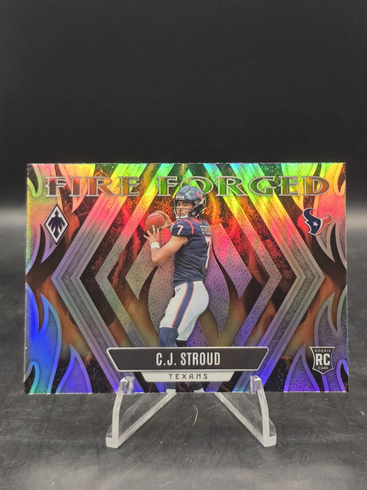 2023 Panini Phoenix C.J. Stroud Fire Forged #FF-6 (RC) Houston Texans