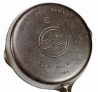 Vintage Griswold No 8 (704) Cast Iron Skillet Restored Condition