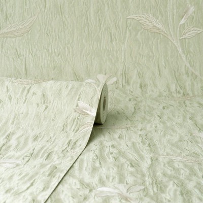 Bellagio schwere Vinyl Salbei Floral Trail Luxus Tapete Kleister das Papier