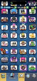 CR/LVL 71(57Card Lvl 16-15-14) 11k Trophy/121 Emote/14Tower Skin/20 Evoes/Cheap