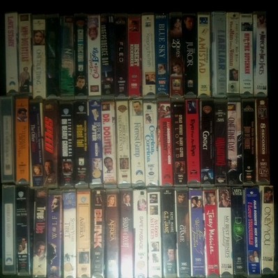 37 Vintage VHS Movies, all in Clam Shell Cases. Choose any There(3)Only 8.99 OBO
