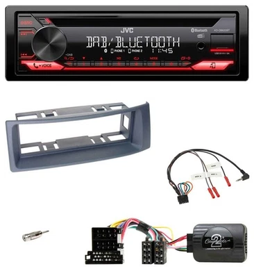JVC CD DAB USB Bluetooth Lenkrad Autoradio für Renault Megane Scenic 1999-2003 d - Bild 1 von 4