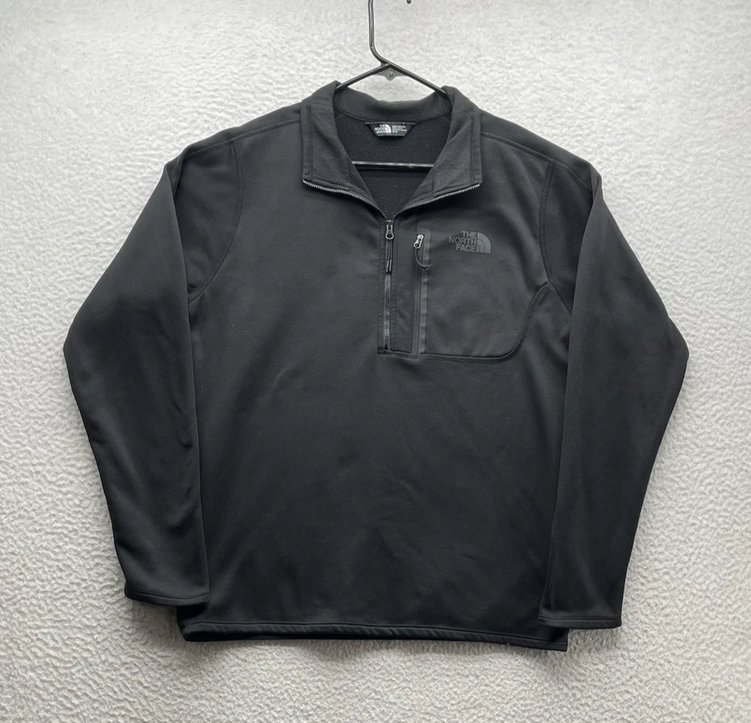 North Face Canyonlands Jacket Mens Medium M Black Lightweight Packable Fleece