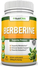 Berberine - 1200Mg per Serving - 90 Vegetarian Capsules - Pure Berberine HCL Ext