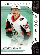 2019-20 UPPER DECK ARTIFACTS ROOKIE Vitaly Abramov 228/299 Ottawa Senators #175
