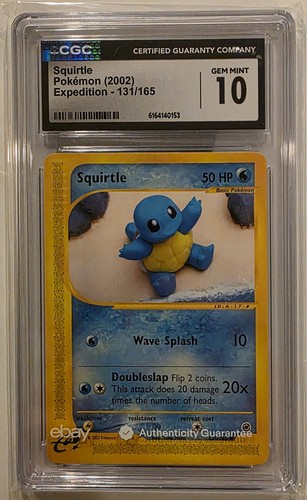 Squirtle graded CGC 10 for sale on eBay