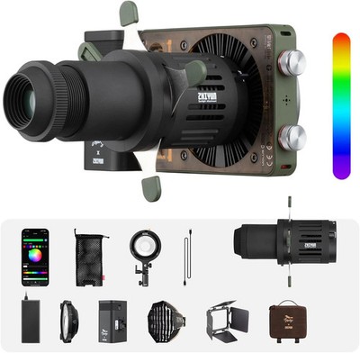 Zhiyun Molus X100 RGB Pro 100W RGB LED Video Light w/ Mini Spotlight ZY Mount