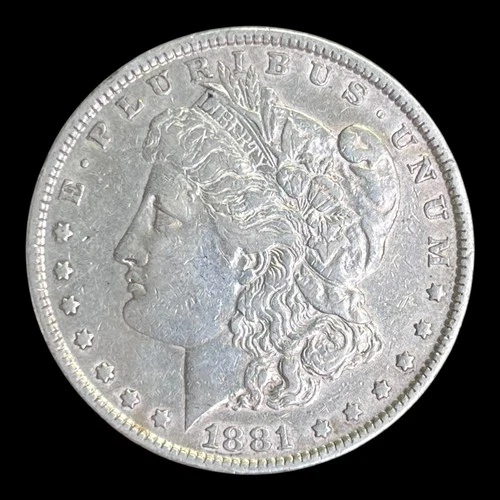 1881 Morgan Silver Dollar, XF