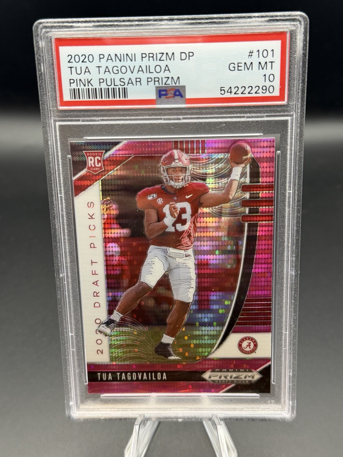 Tua Tagovailoa Panini Prizm Draft Picks #101 Pink Pulsar