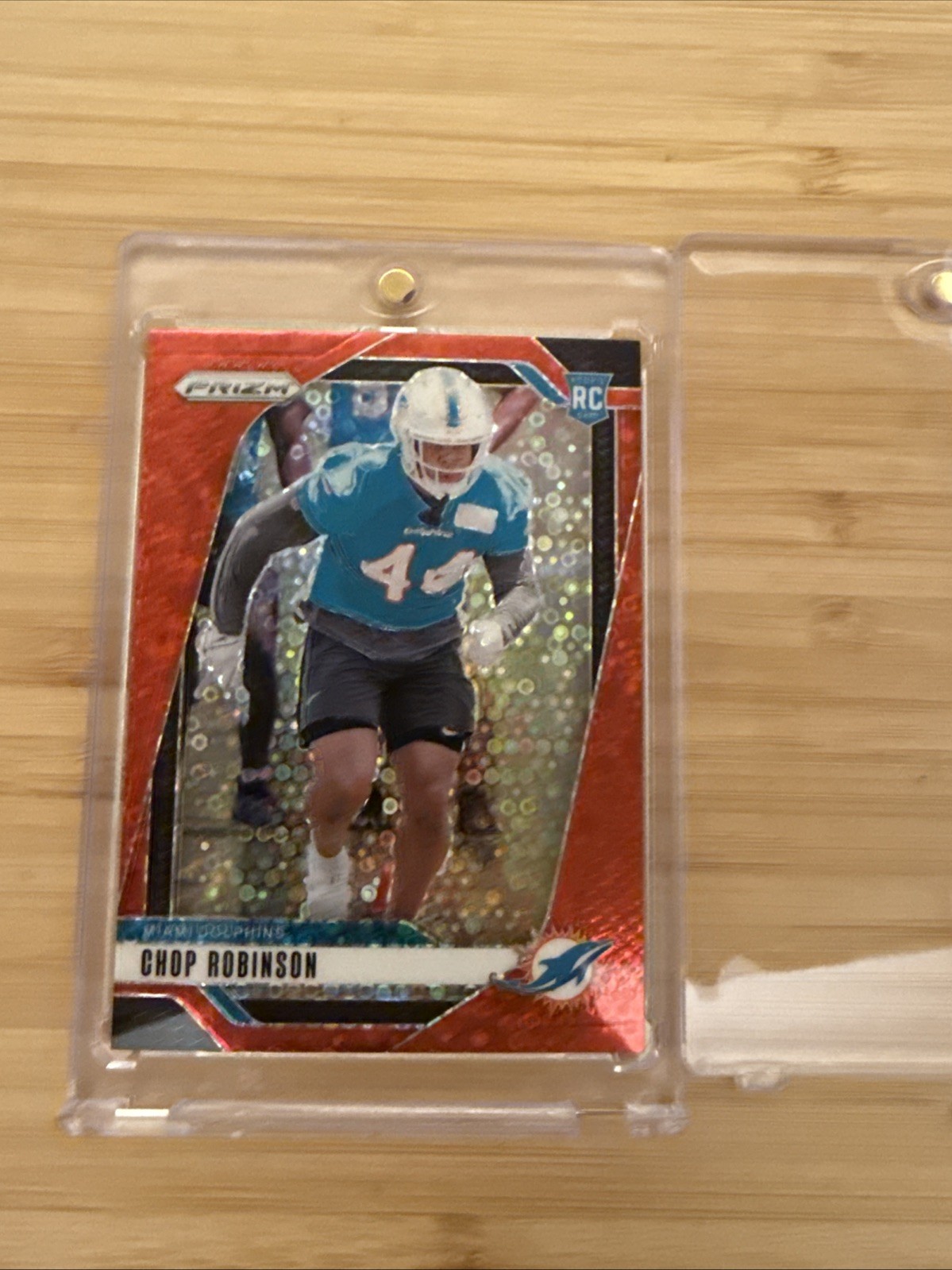 2024 Panini Prizm Chop Robinson #319 Red No Huddle Prizm 4/75 (RC)