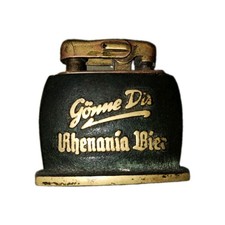 Rhenania Tischfeuerzeug Benzin Feuerzeug Lighter, brennt, Sammler, rar, alt